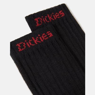 Dickies Industrieel Katoenen Zwarte Werk Sokken voor Mannen