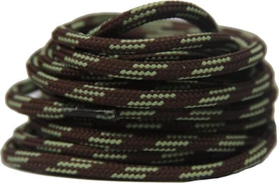 Wandel-/Bergschoen veters Bruin/Rietgroen 90cm - Rond