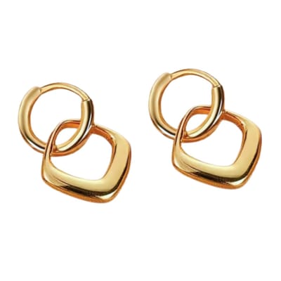 Oorbellen-Yara-RVS-goudkleurig-Charme Bijoux