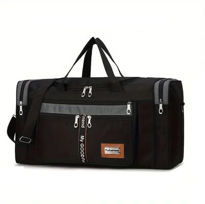 PolkaHome® Reistas – Weekendtas – Sporttas – Schoudertas & Handbagage – Opvouwbaar – Lichtgewicht – Grote Capaciteit – Draagriem & Handvat – 70x25x34 cm