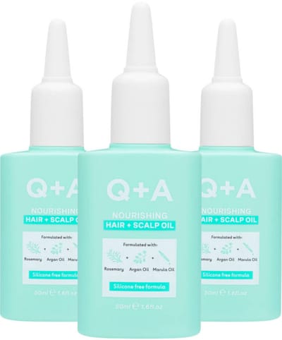Q+A Nourishing Hair + Scalp Oil - 3 x 50 ml - Voordeelverpakking