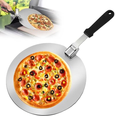 Dailygoods- Pizzaschep 30 cm - Ronde Pizzaschep - Roestvrij Staal - Inklapbare Handgreep - Duurzaam - Warmte-isolatie - Pizzaschepje