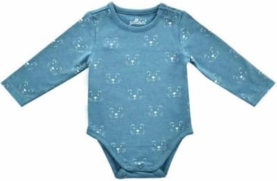 Jollein romper lange mouw Little lion teal - 74-80
