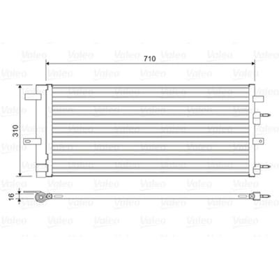 Condensator, airconditioning VALEO 822618