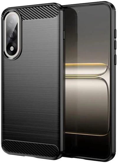 Hoesje geschikt voor OnePlus Nord 5 - Techsuit Carbon Silicone Back Cover - Zwart