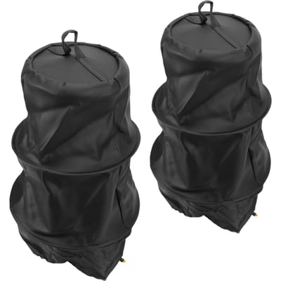 2 Pièces Cage à Essaim d'Abeilles Piège Outil Apicole Cuir PU Extérieur Fournitures Apiculteur Noir gray