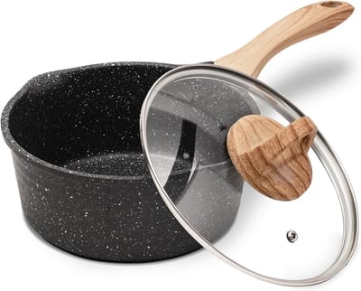 Kleine Braadpan met Deksel - 16 cm, Antiaanbaklaag, Geschikt voor Inductie, Gas en Elektrisch
