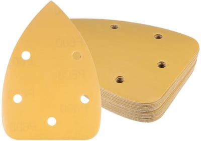 Dailygoods - Glaspapier - Schuurpapier voor Muisschuurmachine - 18 Stuks - 9 cm x 14 cm - Korrelgrootte 600 - Geschikt voor Houtbewerking