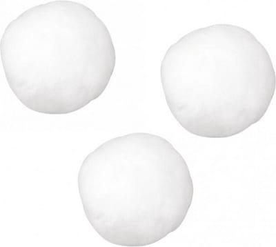 Rayher hobby knutsel pompons - Wit - 25 mm - 35 stuks - Zelf maken
