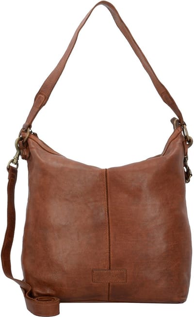 HAROLD'S Leren Schoudertas Submarine Shopper Upend Cognac Bruine