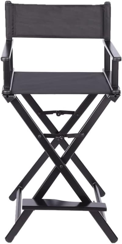 Regisseursstoel - Make-up stoel - Professioneel gebruik - Opvouwbaar lichtgewicht - 43 inch hoog - Goud