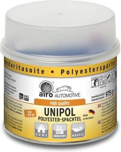 Airo Plamuur Airo-unipol 2.5 Kg Inclusief Tube Verharder UNIVERSELE PLAMUUR