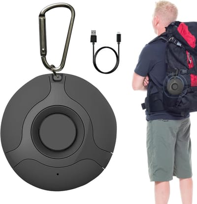 Vloofweer, 5 V ultrasoon vlooien- en tekenafweermiddel voor honden, muggenafweermiddel voor buiten, 100 mAh, ultrasone vlooien- en tekenafweermiddel, draagbaar-Zwart