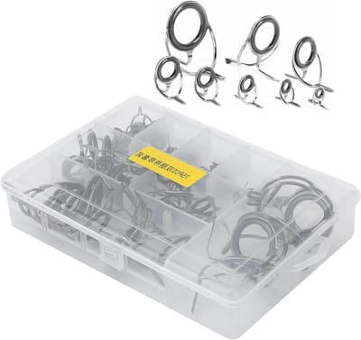 Complete Set van 75 Stuks Keramische Ring voor Vissershengels - Ooggeleiders en Reparatieset voor Zeevissen Accessoires