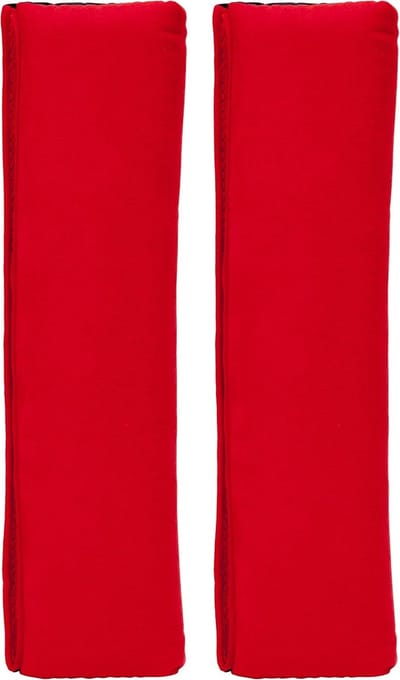 Riemkussens - Gordelbeschermers - Comfortabel Reizen - Wasbaar Ontwerp - 7x10x34 cm - Rood