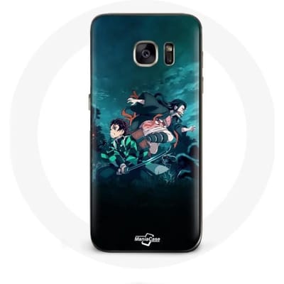 Samsung Galaxy S7 hoesje Demon Slayer Manga Tanjiro en Nezuko