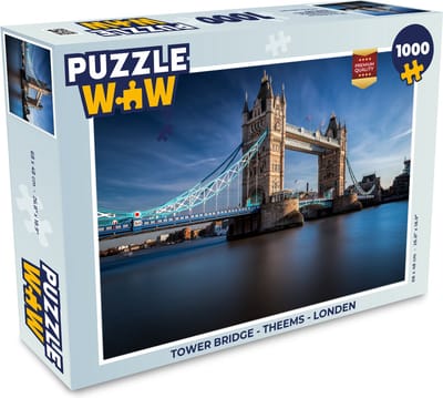 Puzzel Tower Bridge - Theems - Londen - Legpuzzel - Puzzel 1000 stukjes volwassenen