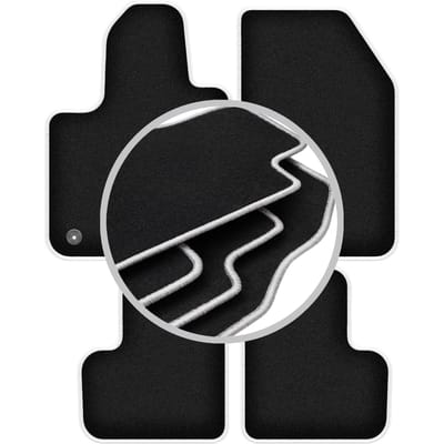 CARLUX-SILVER automatten voor: Fiat 500X II crossover (2018-)