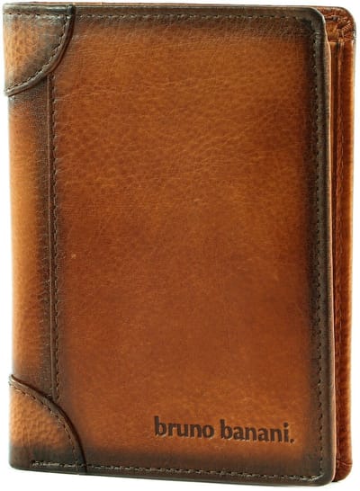bruno banani Leren Portemonnee Wallet Cognac Bruine