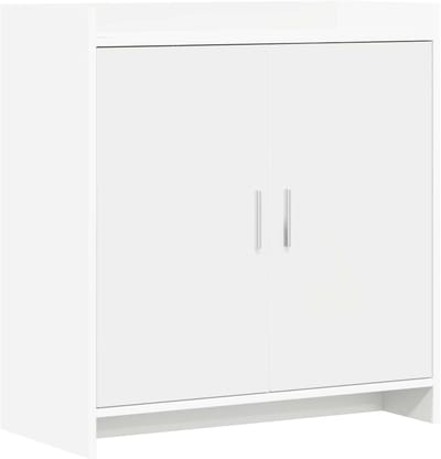 vidaXL - Dressoir - Wit - 72 - x - 36 - x - 80 - cm - Bewerkt - hout