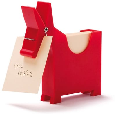 Monkey Business morris memo holder red