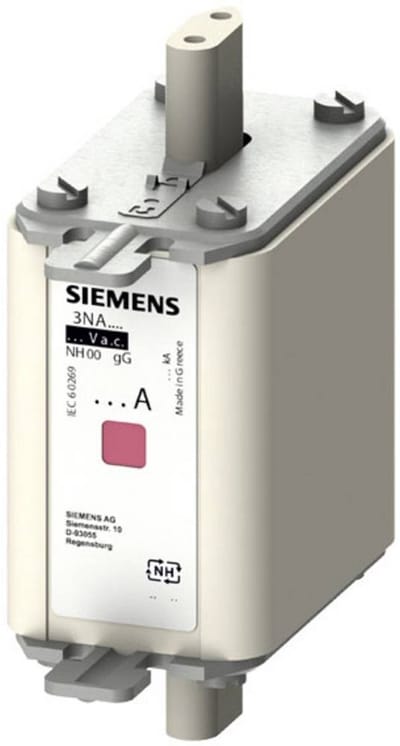 Siemens 3NA7832 Zekeringsinzetstuk Afmeting zekering : 00 125 A 500 V/AC, 250 V/DC 3 stuk(s)