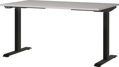Elektrisch zit-sta Bureau Galileo Zwart - Kasjmier - 140x80cm - Hoogte 120 cm - In hoogte verstelbaar