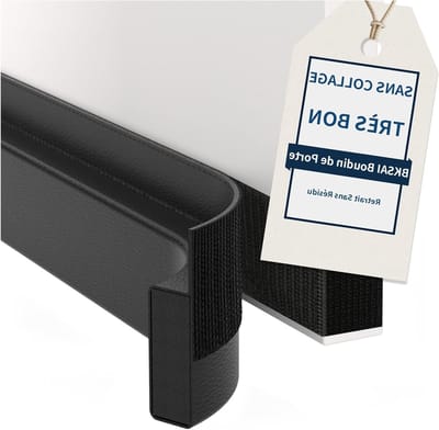 Draught Excluder voor Deuren en Ramen, 5 cm, Koude Isolatie, Geluidsisolatie, Zwart, 90 cm
