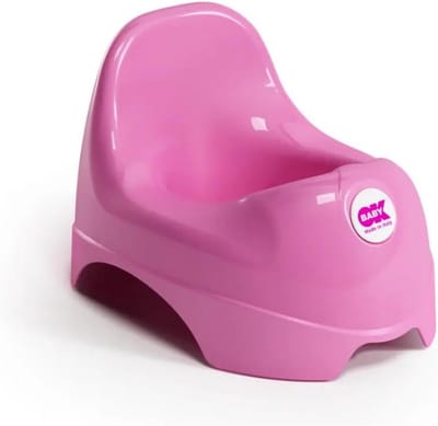 Ergonomische Toilet Potty voor Kinderen met Verhoogde Rugleuning - Roze