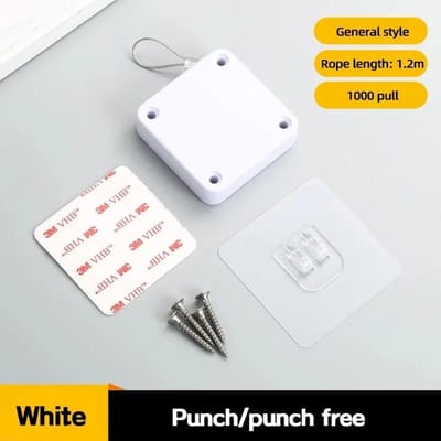 1000g Ferme-porte automatique à cordon de serrage Sans perçage Réglable Butée de porte de surface Fermeture automatique Support de fermeture de porte Amélioration de la maison