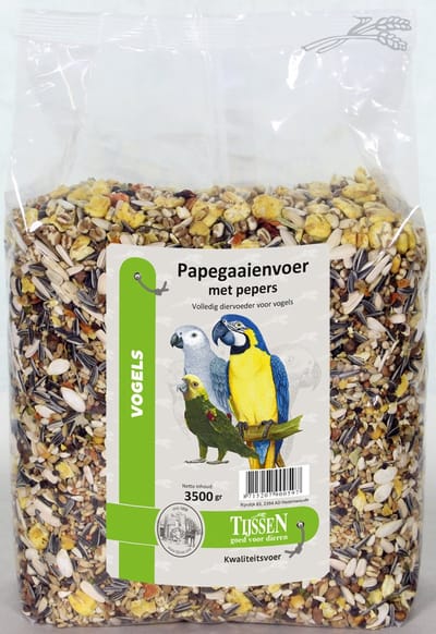 Tijssen goed voor dieren - Papegaaienvoer - Pepers - 3.5KG - 1ST