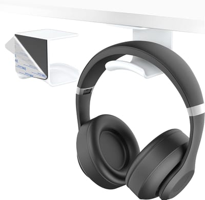 Hoofdbellenhouder voor Wand of Bureau - Sterke 3M Plakhaak voor Gaming Headsets tot 1 kg, Ideaal voor Organisatie en Ruimtebesparing