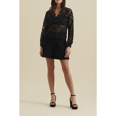Anne Fontaine Zorion Black Size: 36 | Long-Sleeved Tops Outlet | Dames | Zwart