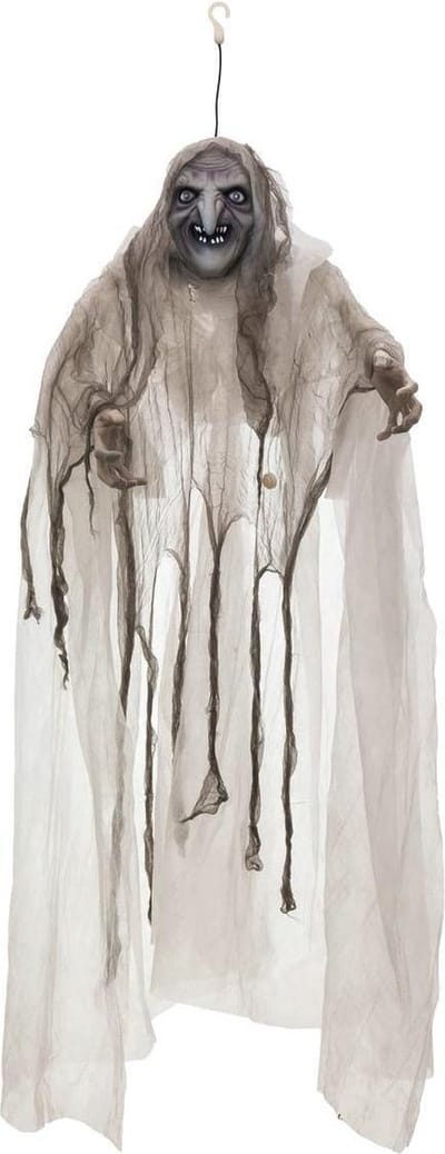 Europalms - Halloween - Decoratie - Versiering - Accesoires - heks white 170x50x20cm