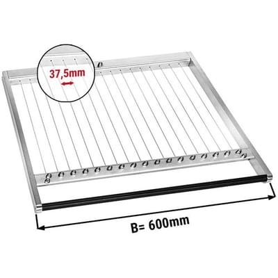 GGM Gastro Rahmen für doppel Pralinenschneider - Drahtabstand: 37,5mm Zilver