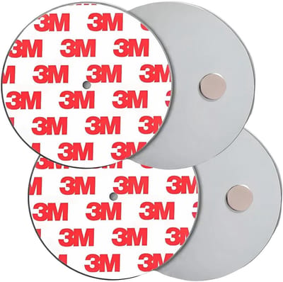 Rookmelder Magneethouder - 5 Stuks - Zelfklevend - Ø 40 mm - Snelle Montage Zonder Boren