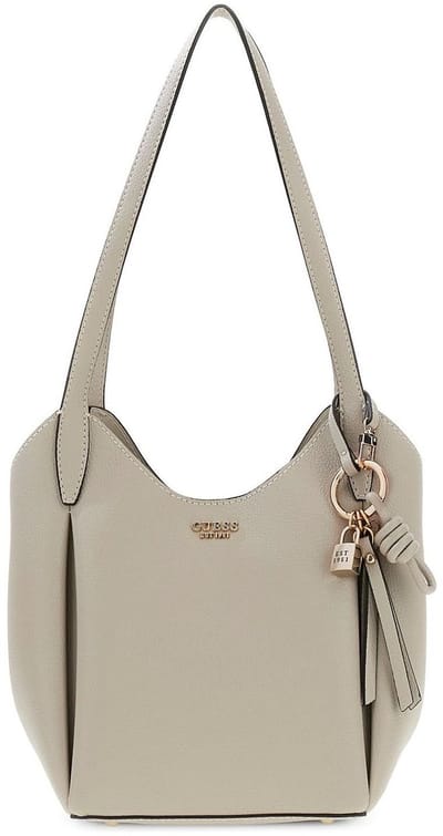 GUESS schoudertas Melody Bucket Light Taupe
