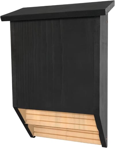 Vleermuis Huis - Habitat Box - Natuurlijk Beheer - Wetenschappelijk Ontworpen - 41x41x12 cm - Houtkleur