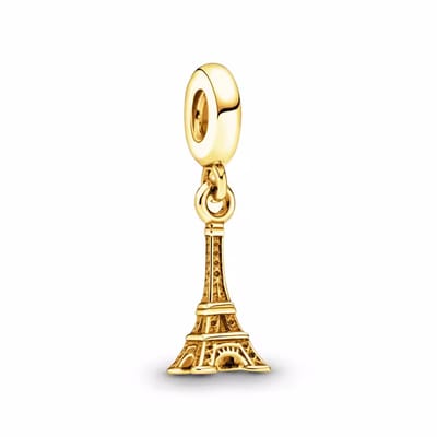Fler® | Bedel | Past op populaire bedel armbanden (standaard-3mm) | armbandbedel | Eiffeltoren | Parijs | Liefde | Reizen | Hangbedel Charm | 925 Sterling Zilver | Kerstcadeau | Valentijn kado