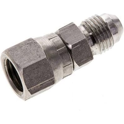 JIC  Nippel UNF 1/2''-20 Buitendraad X Binnendraad RVS 275bar