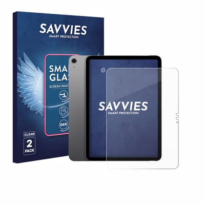 2 Stuks Savvies Screenprotector - geschikt voor Apple iPad Air 11" M3 2025 (Voor+Camera) - beschermfolie glas transparant
