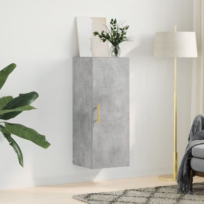 vidaXL - Bovenkast - 34,5x34x90 - cm - betongrijs