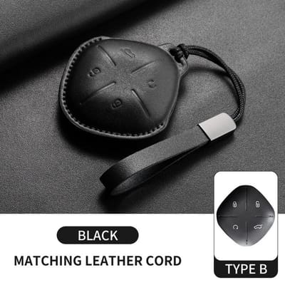 Leren Autoleutelhoesje Cover Voor Jetour Dasng Idm Jetour T2 Traveler Dashing X-1 Plus Dtc Sleutelbeschermer Shell gray