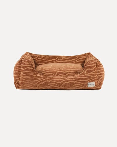 DOGGUO® Hondenmand Orthopedisch - M 80x60 cm - Hondenkussen - Honden Kussen voor Hond - Zachte Hondenbed met Rand - Wasbare Hoes - Memory Foam - Dog Bed - Coussin Chien - Beige Brown