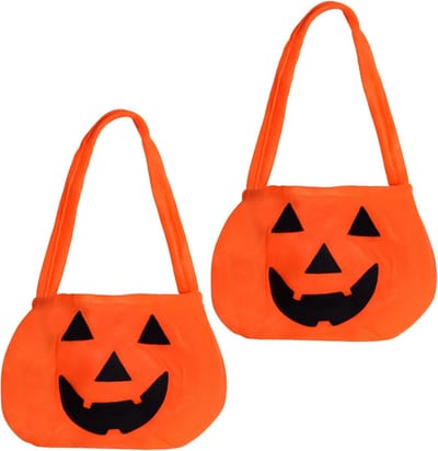 Pumpkin Halloween Mandjes - Oranje Snoeppotten voor Kinderen - Perfect voor Feestjes en Trick or Treat