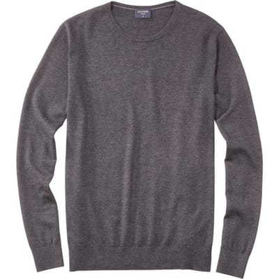 OLYMP Level 5 - heren trui wol - antraciet grijs (Slim Fit) -  Maat M