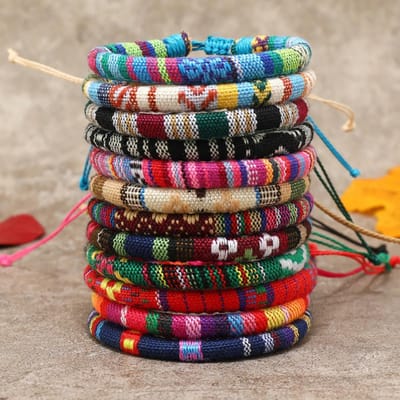 12-delige Boheemse Surfer Strand Armband Set Mannen & Vrouwen Gevlochten Boho Zomer Armbanden Handgemaakte Festival Sieraden Accessoires gray