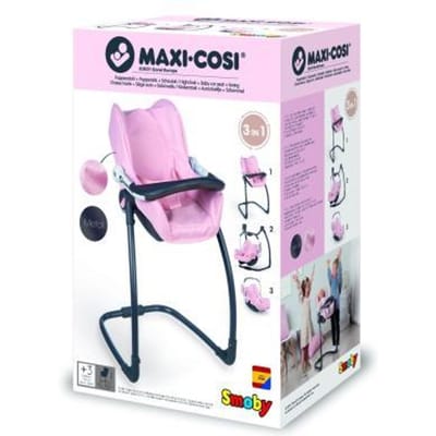 Smoby Maxi-Cosi 3-in-1 schommel & hoge stoel Poppen toebehoren