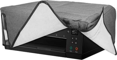 kwmobile printer hoes geschikt voor Canon Pixma TS6350 case - Linnen cover - Stofhoes voor printer in donkergrijs