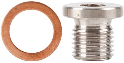 Allecto - Zuurstof O2 Lambdasonde Blanking Plug - Auto Accessoire - Universeel - Aluminiumlegering - Duurzaam - Geschikt voor 24V voertuigen - 10 g